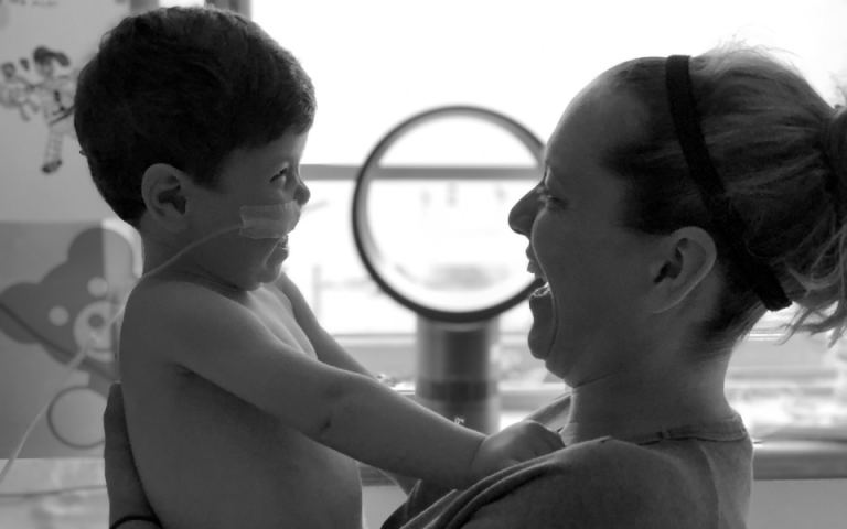 Co-applicant Meaghan Kall and her son Luther, who has ATRX syndrome