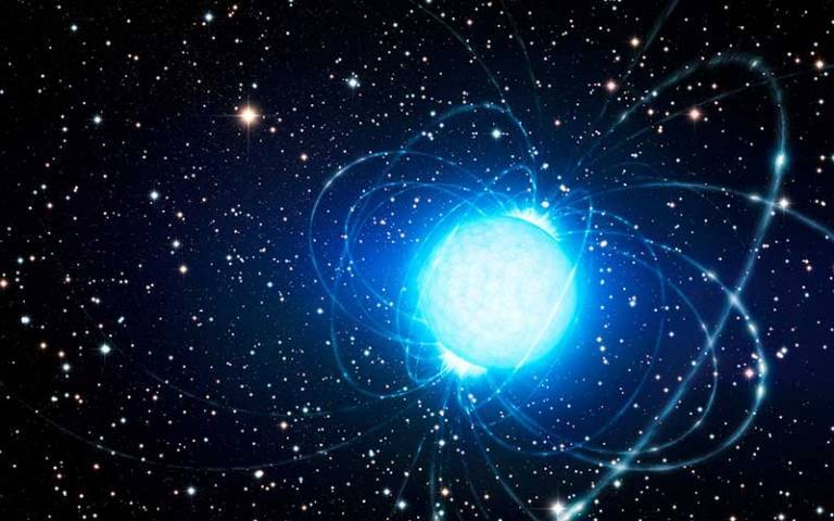 Artist’s impression of a magnetar in the star cluster Westerlund 1