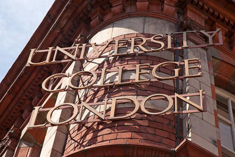 University College London sign