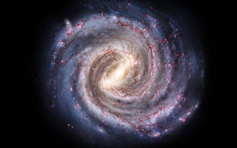 An artist’s conception of the Milky Way. Source: Wikimedia Commons. Credit: Pablo Carlos Budassi.