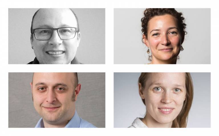 Image of the four UCL Leverhulme prize 2020 winners