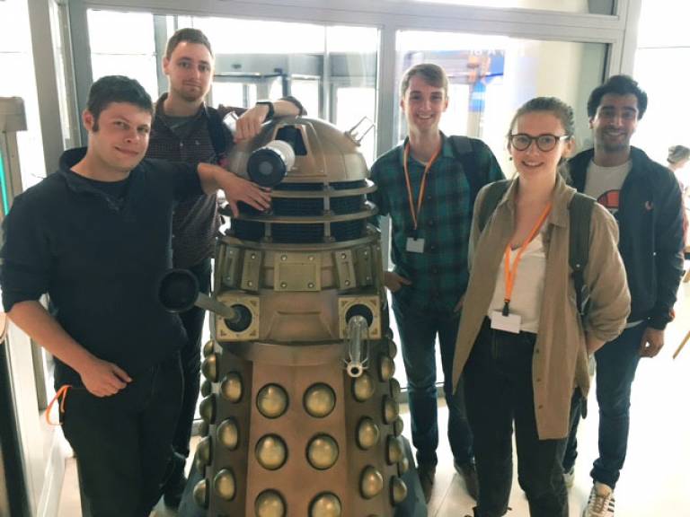 UCL Science & Technology students at the BBC Studios in White City