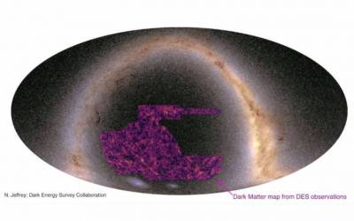 Dark matter mapped using light from 100 million galaxies 