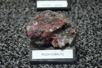 (Image – Cobalt ore, found in the Muzeum Kopalni Zlota w Zlotym Stoku. Credit Crusier/Wikimedia) 