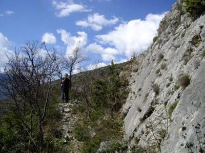 Fault scarp in the Apennines, Italy. Photo: Joanna Faure Walker (UCL IRDR)