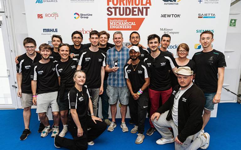 Photo of UCLR Formula Student team