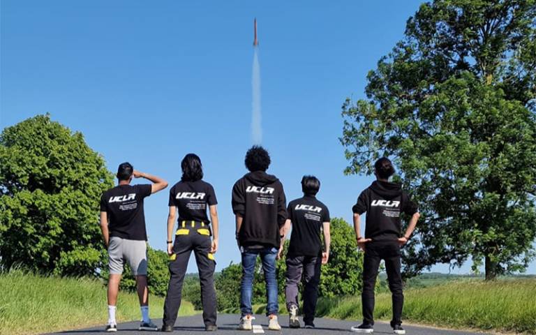 Photo of UCLR Rocket team