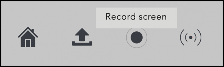 Screenshot record button