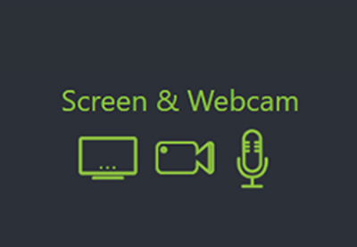 Image of screen and Webcam icon
