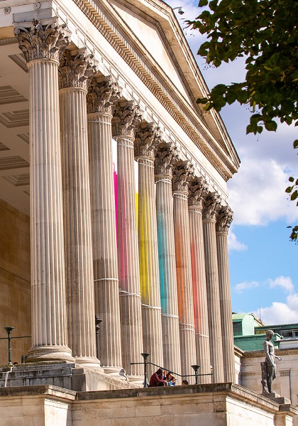 Side shot of the UCL Portico