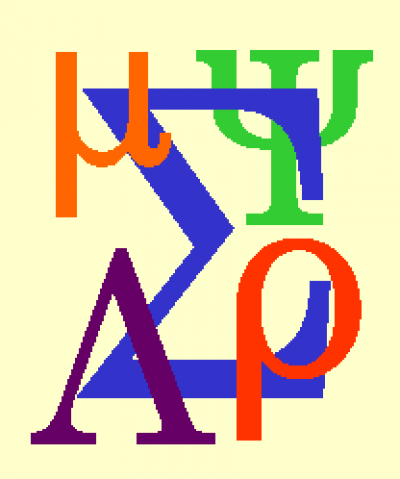 Statistics Logo with Greek Letters