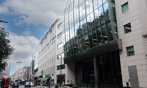 Exterior of 90 High Holborn building in London