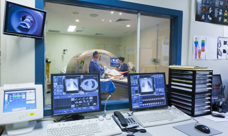 patient undergoing medical imaging