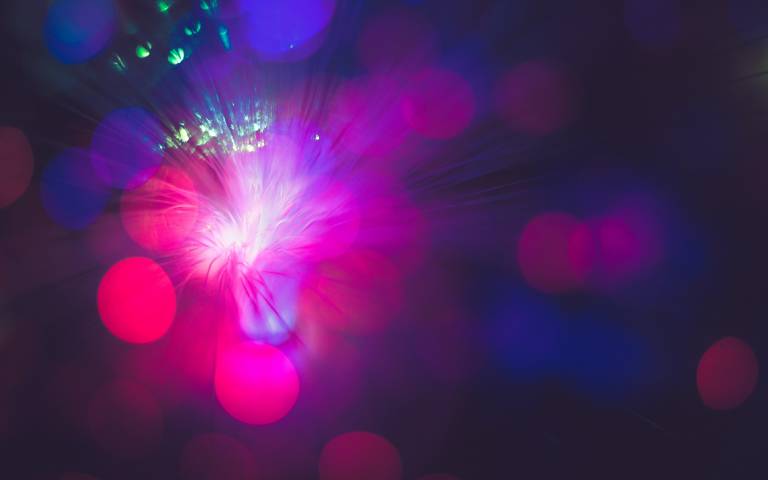 abstract image of light, blue and pink