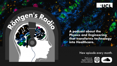 Podcast logo with graphic of brain