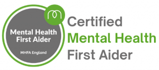 Badge reading I'm a Mental Health First Aider