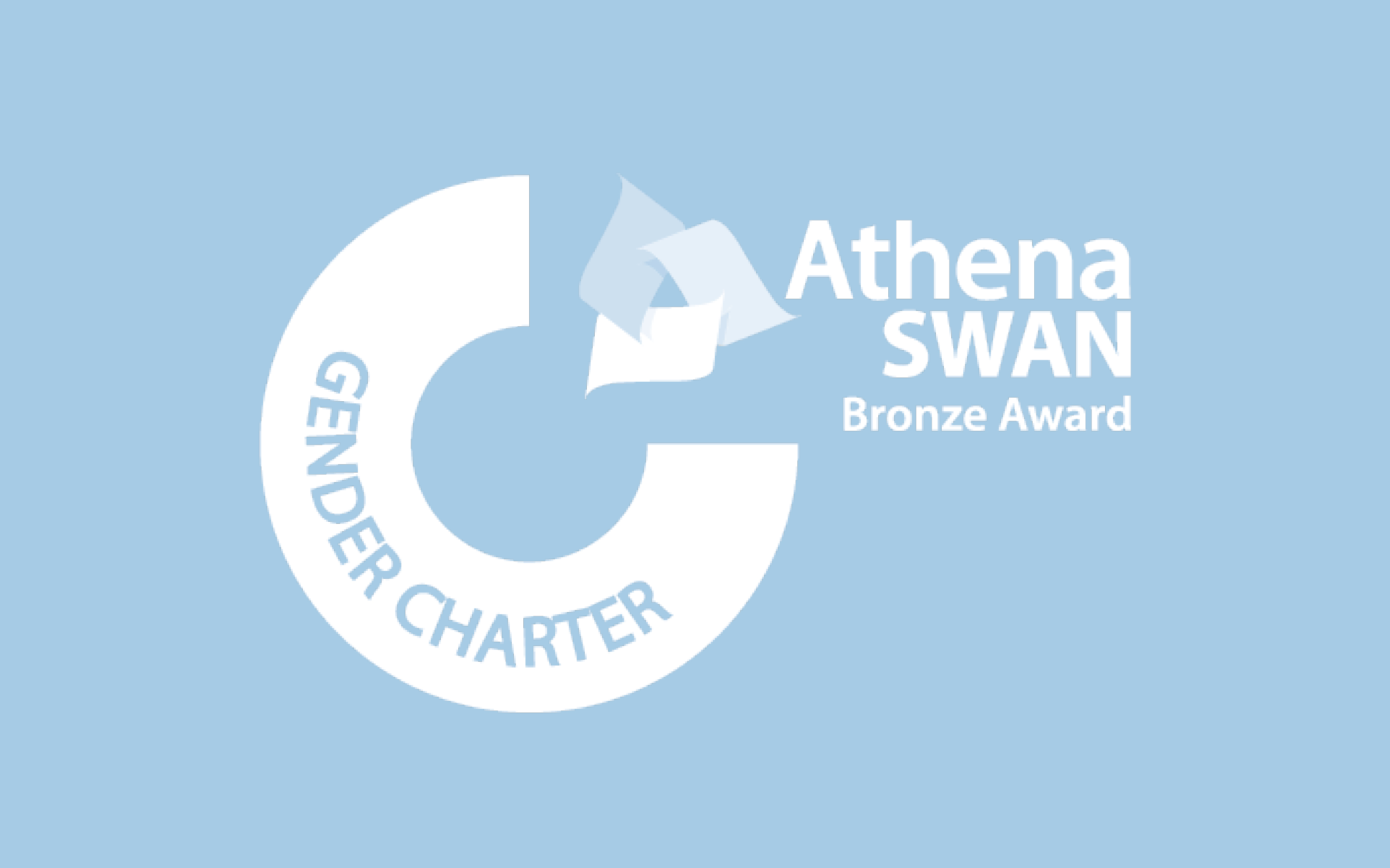White Athena SWAN logo on blue background