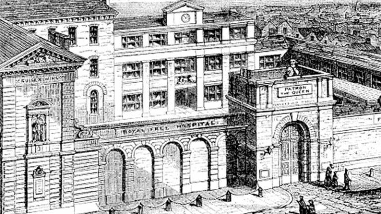 Historic blueprint of the site that became the Eastman