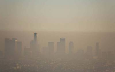 Pollution over LA city