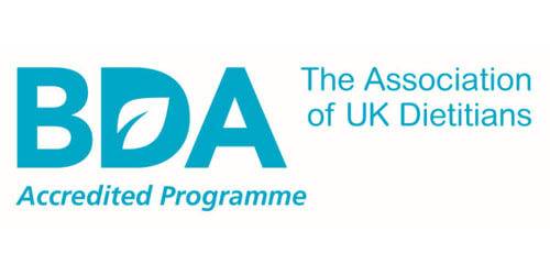 Logo for the BDA, The Association of UK Dieticians