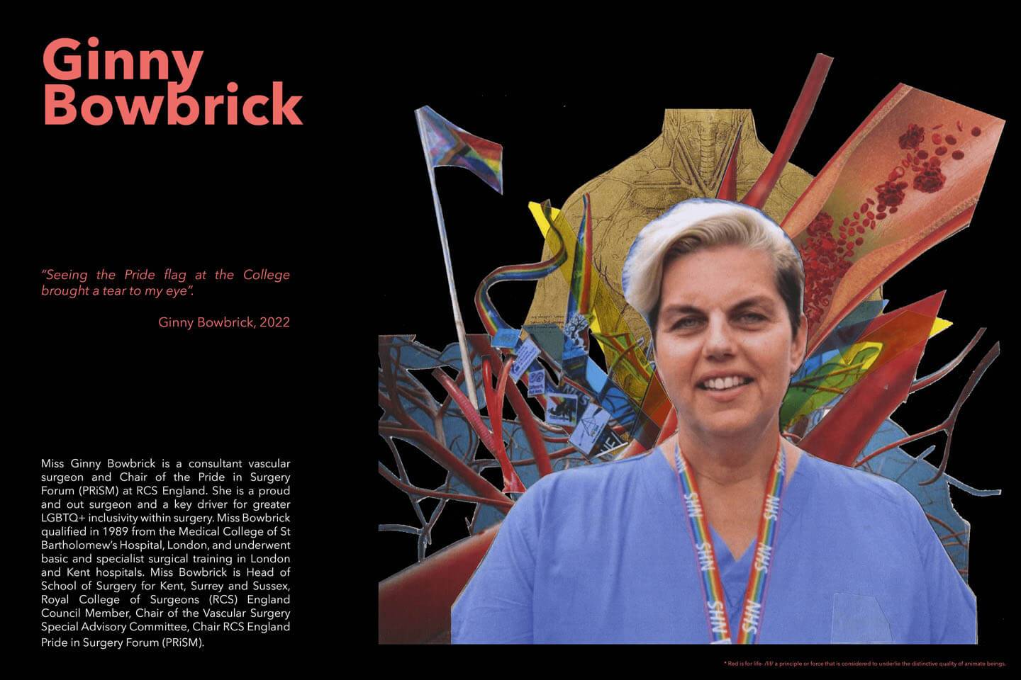 A poster celebrating Ginny Bowbrick