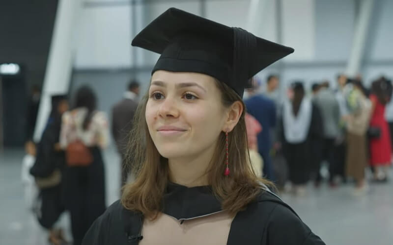 UCL graduate Ilaria at graduation