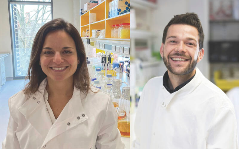 Dr Mariana Diniz and Dr Leo Swadling