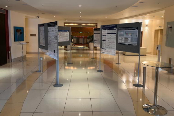 Gallery Posters on display at the Marriott Hotel Canary Wharf
