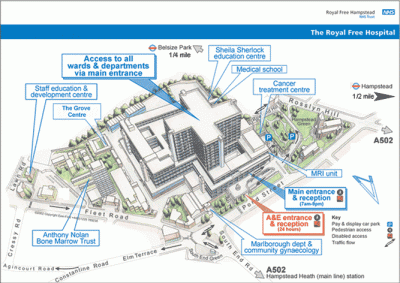 Royal Free Overview map…
