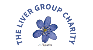 Liver Group Charity logo (open hepatica flower)