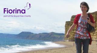 Logo for the Fiorina Foundation, part of the Royal Free Charity. A coastal scene.