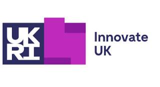 Logo for UKRI Innovate UK (navy / pink)