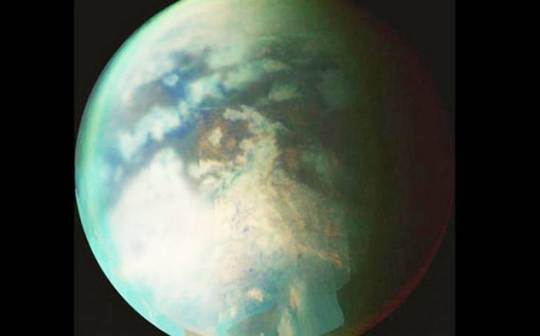 Saturn's largest moon Titan (Credit: NASA/JPL/U. Arizona)