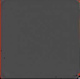 Bad pixels on a flat field image