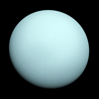 Planet Uranus imaged by Voyager 2 in 1986.