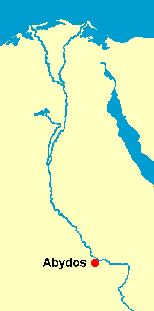 Map showing Abydos location