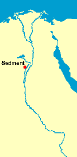 Map showing Sedment location