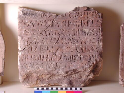 UC 14496, stela found at Abydos; 22nd dynasty