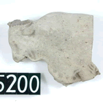 UC 45200, faience inlay showing a zebu, New Kingdom