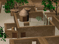 Koptos temple, 3d reconstruction