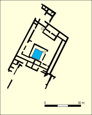 plan of the 'bath house' at Meroe