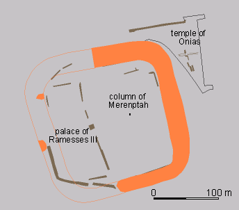 map of Tell el Yahudiyeh