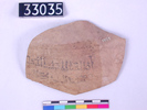 UC 33035, wine label found at the Ramesseum