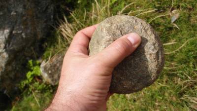 | Neolithic hammerstone from the heap