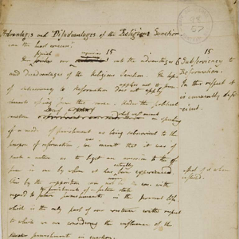 Bentham manuscript
