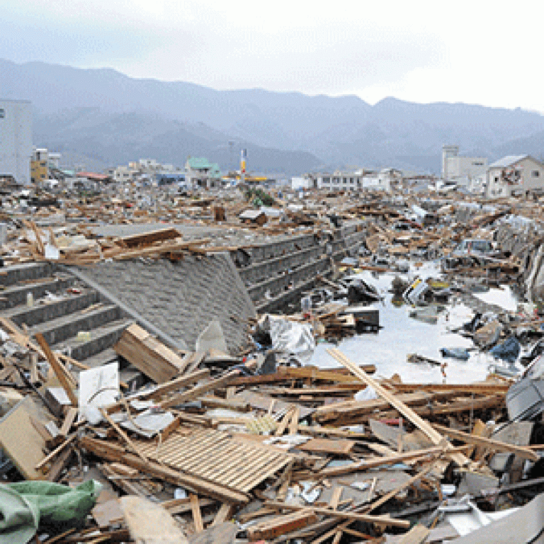 Ofunato after 2011 tsunami
