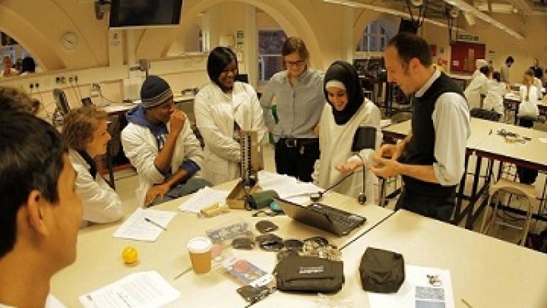 Students at  Wellcome Trust 75th anniversary workshop