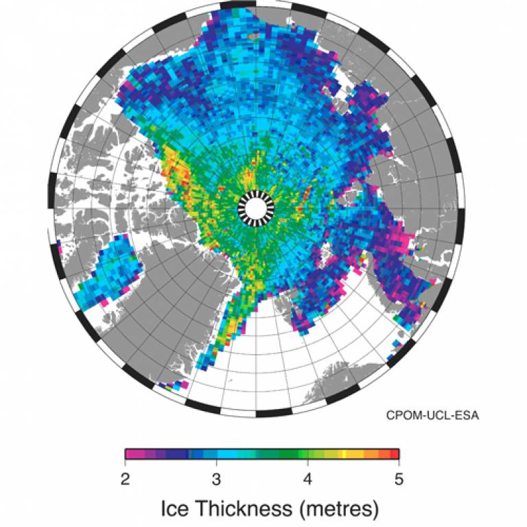 Arctic ice thickness