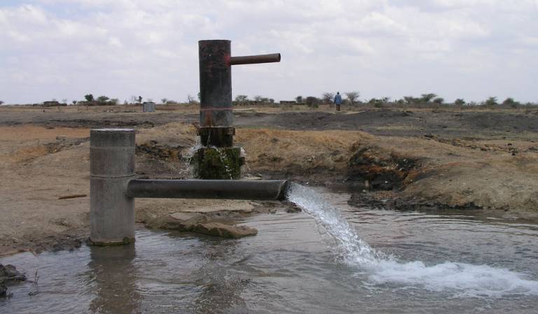 Artesian well in central semi-arid Tanzania