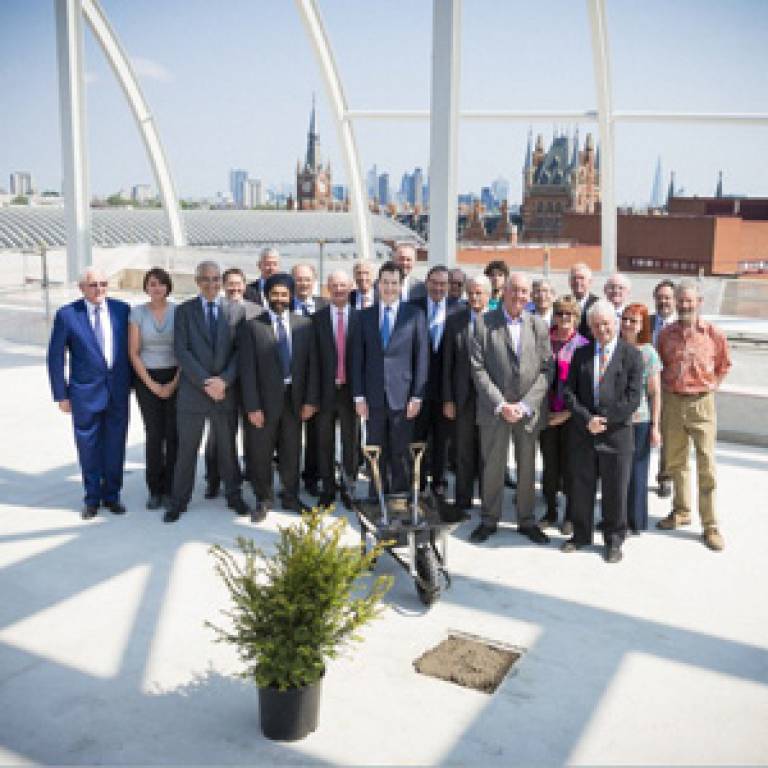 Crick topping out event
